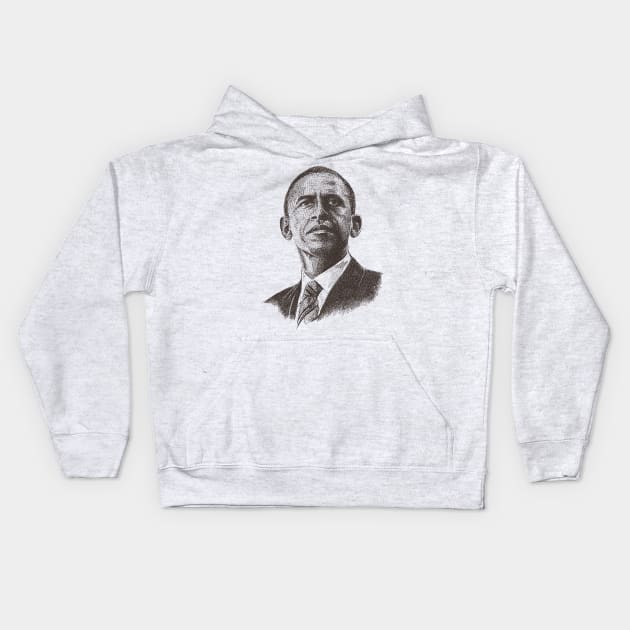 Barack Obama Kids Hoodie by barmalisiRTB